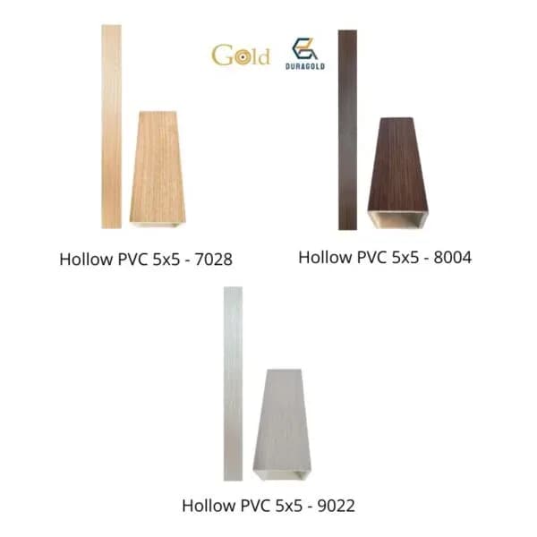 Hollow PVC 5x5